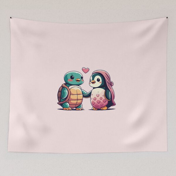 Item preview, Turtle And Penguin Love designed and sold by Itsheartshop.
