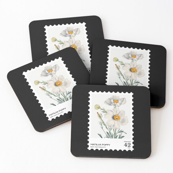Item preview, Matilija Poppy  Stamp, Mary Vaux Walcott designed and sold by RabbitK.