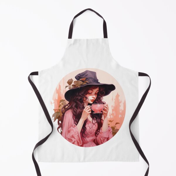 Item preview, Elegant girl enjoying a cup of tea designed and sold by HappyStickBike.
