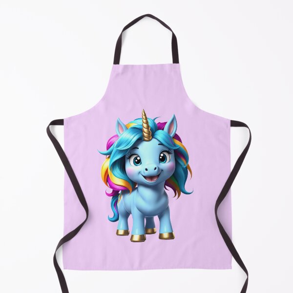 Item preview, 3D illustration of a happy Little Unicorn, with a very colorful mane. 3D render. 3D character. cartoon style. Isolated on transparent background designed and sold by Niktarka.