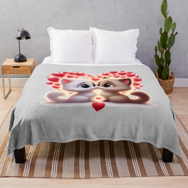Item preview, Cuddly Cats Love Heart designed and sold by PrintWizardArt.