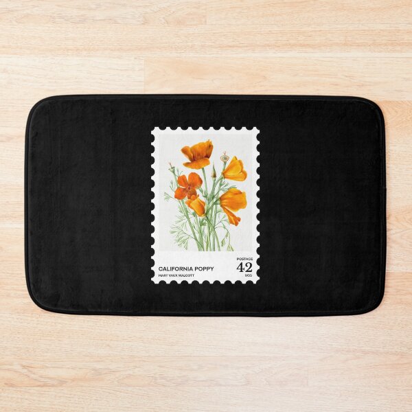 Item preview, California Poppy Stamp, Mary Vaux Walcott designed and sold by RabbitK.