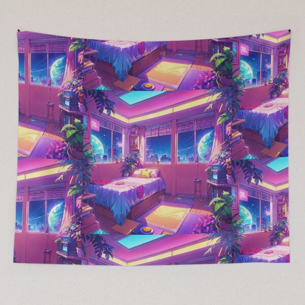 Item preview, Synthwave Mirage Echoes designed and sold by DreamBackDrops.