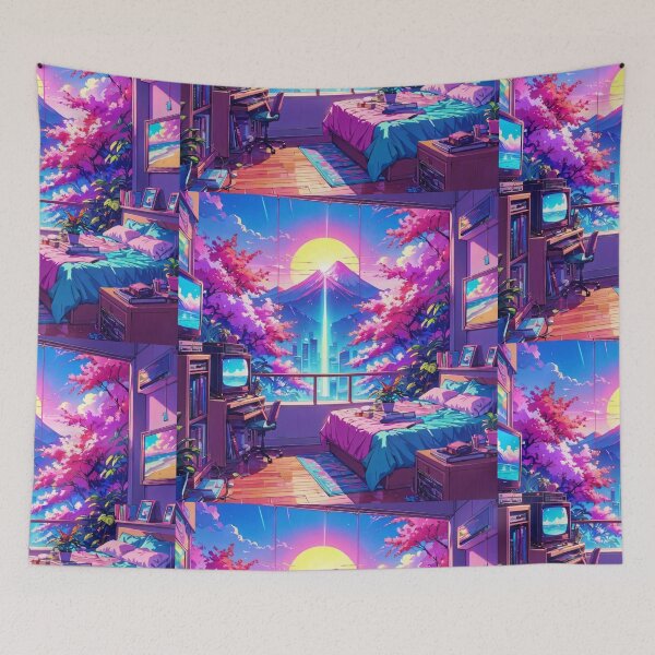 Item preview, Synthwave Reverie Symphony designed and sold by DreamBackDrops.