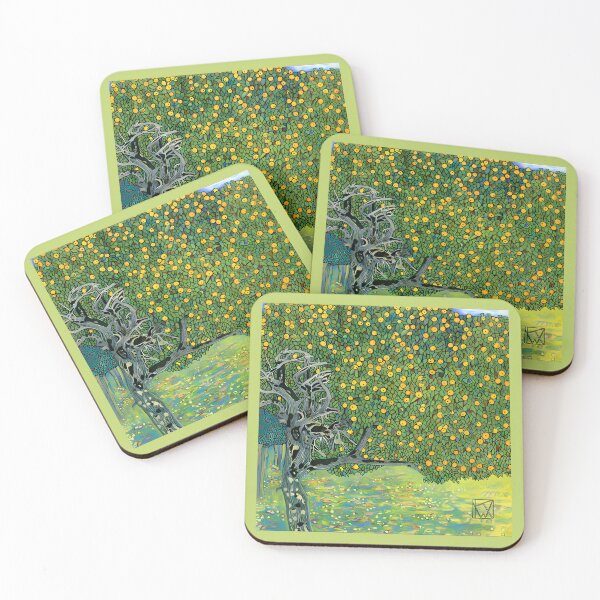 Item preview, Klimt Golden Apple Tree designed and sold by EmeraldeaArt.