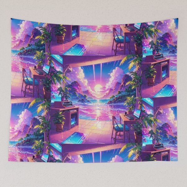 Item preview, Synthwave Reverie Harmony designed and sold by DreamBackDrops.