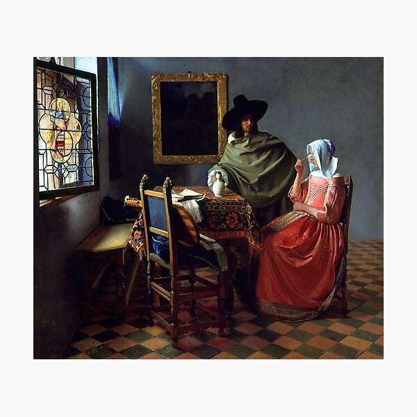 Johannes Vermeer The Wine Glass Photographic Print