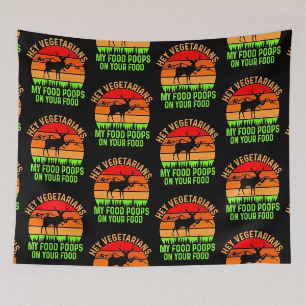 Item preview, Hey Vegetarians My Food Poops On Your Food  designed and sold by WoodburyLake.