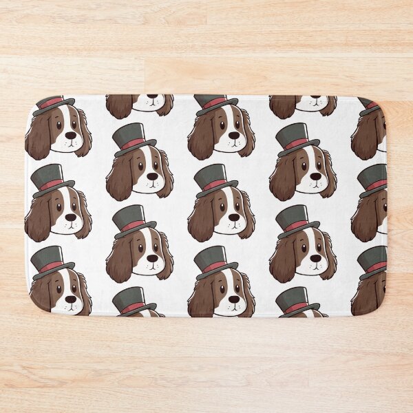 Item preview, English Springer Spaniël vector dog with cute hat designed and sold by Meowanime99.