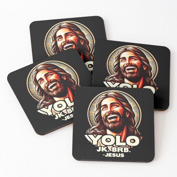 Item preview, YOLO JK BRB Jesus designed and sold by plushism.