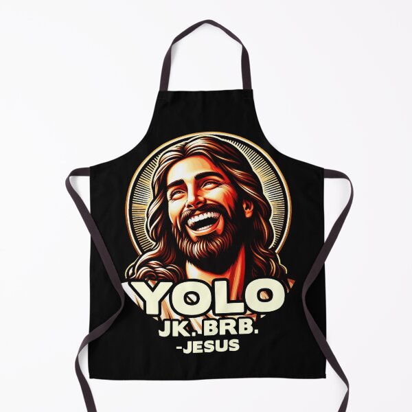 Item preview, YOLO JK BRB Jesus designed and sold by plushism.