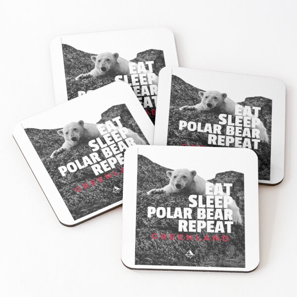 Item preview, Eat Sleep Polar Bear Repeat Greenland Arctic Wild life  designed and sold by GraTEEtude.