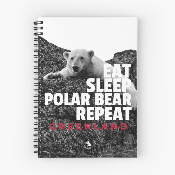 Item preview, Eat Sleep Polar Bear Repeat Greenland Arctic Wild life  designed and sold by GraTEEtude.