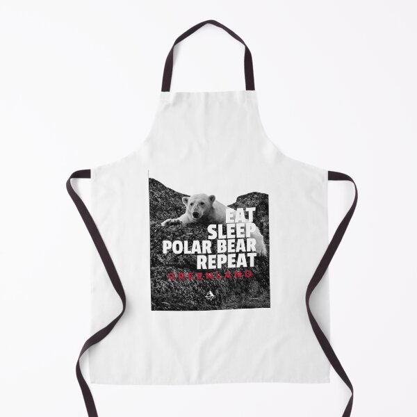 Item preview, Eat Sleep Polar Bear Repeat Greenland Arctic Wild life designed and sold by GraTEEtude.