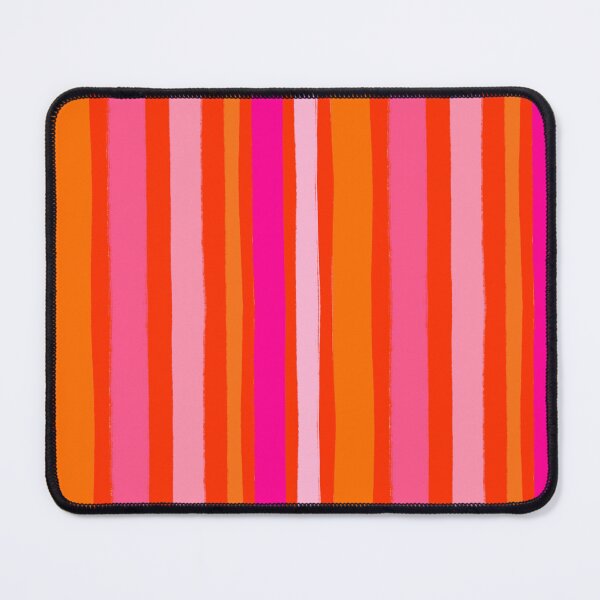 Item preview, Multi Bright Pink and Orange Stripes Freehand designed and sold by OneThreeSix.