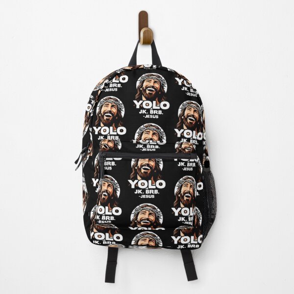 Item preview, YOLO JK BRB Jesus designed and sold by plushism.