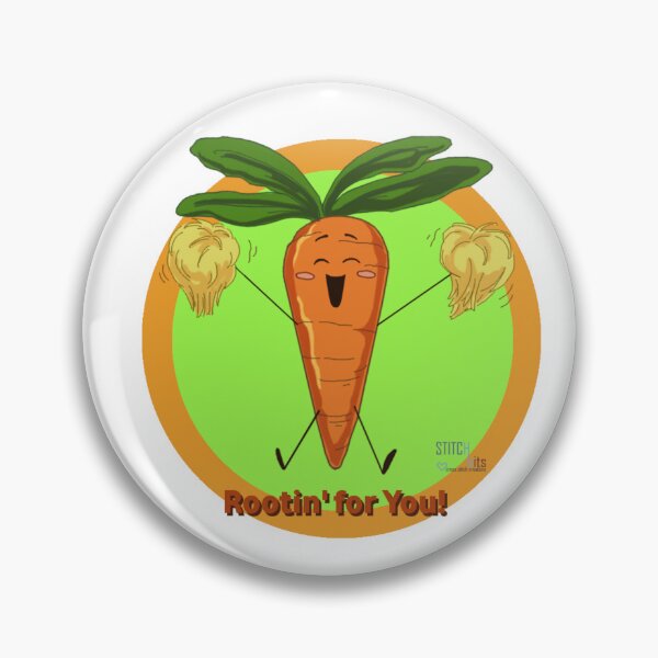 Item preview, The Punny Food Collection: Veggy – Carrot! designed and sold by Stitch-Bits.