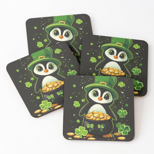 Item preview, Shy Penguin Saint Patricks Day designed and sold by Timothystore-.