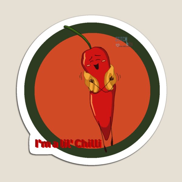 Artikelvorschau, Die Punny Food Collection: Veggy – Chili! entworfen und verkauft von Stitch-Bits.
