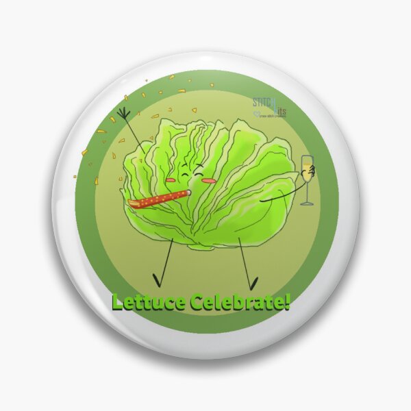 Item preview, The Punny Food Collection: Veggy – Lettuce! designed and sold by Stitch-Bits.