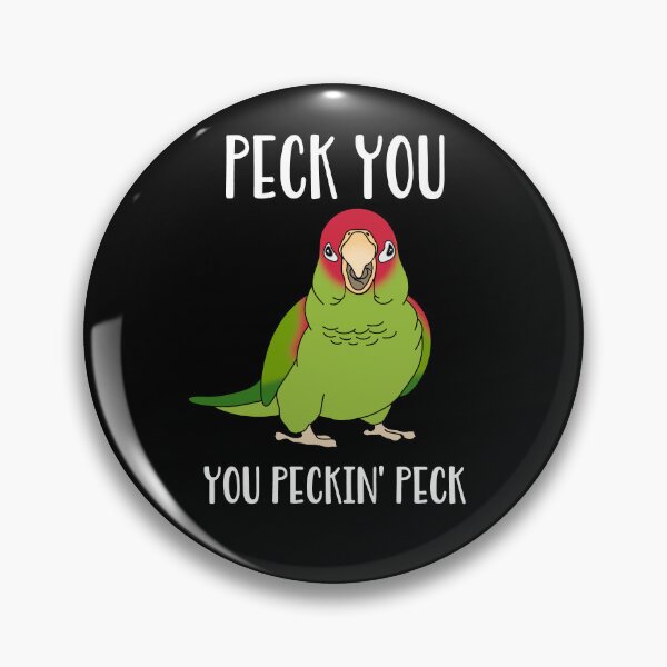 Item preview, Peck you, you peckin peck - Red Masked Conure designed and sold by FandomizedRose.