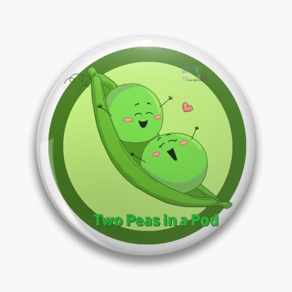 Item preview, The Punny Food Collection: Veggy – Peas! designed and sold by Stitch-Bits.