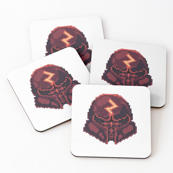 Item preview, Roaring Thunder - Red Helmet Thunder Pixel Art: Embrace the Power of Pixelated Adventure designed and sold by Kanchirapat.