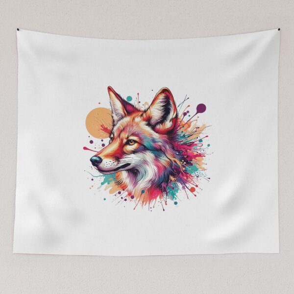 Item preview, Art of a beautiful colorful Coyote designed and sold by Marcoshop10.