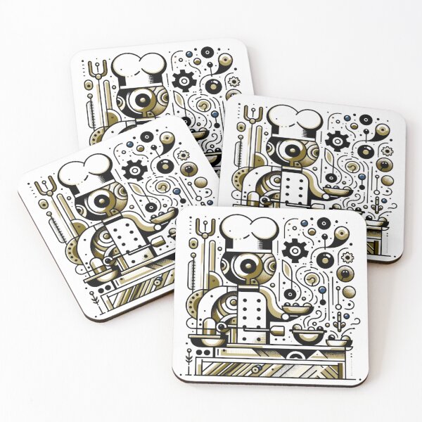 Item preview, Mechanical Maestro - The Robotic Chef of Future Cuisine designed and sold by SADStyleDesigns.