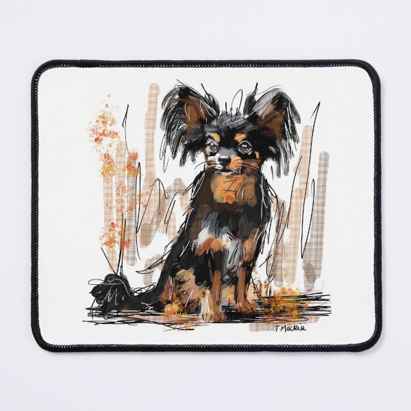 Item preview, Russian Toy Black and Tan Dog designed and sold by TraceyMackieArt.
