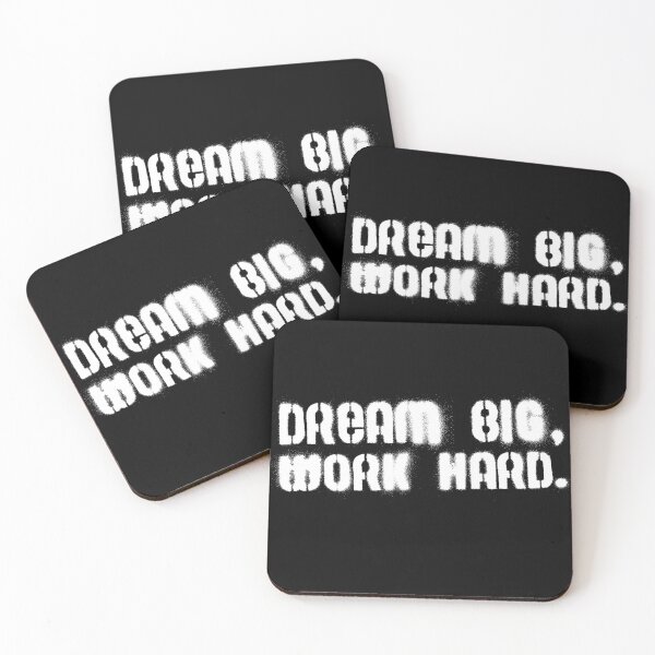Item preview, Dream Big, Work Hard. designed and sold by blackink-design.