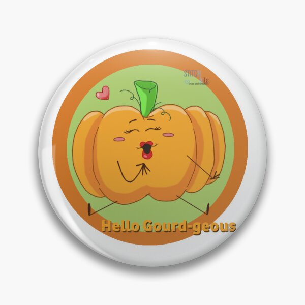 Item preview, The Punny Food Collection: Veggy – Pumpkin! designed and sold by Stitch-Bits.