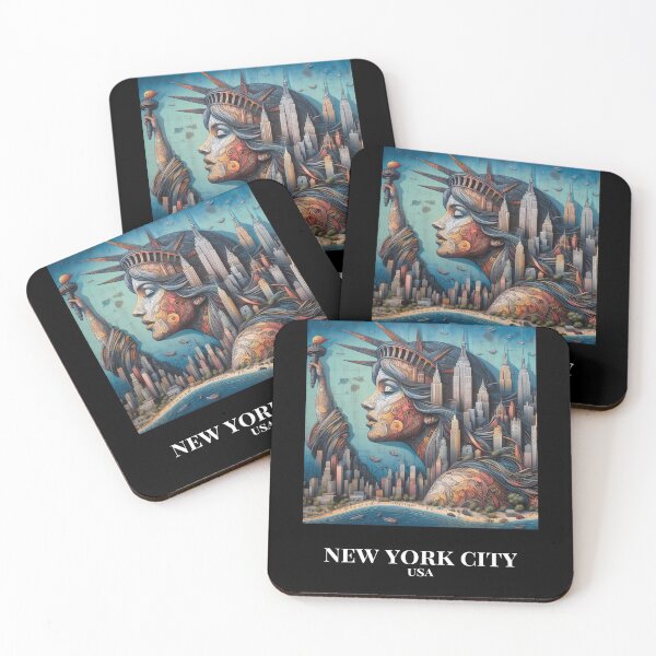 Item preview, New York City - the world of cities as living beings in a magical realm. designed and sold by CitiesAsWomen.