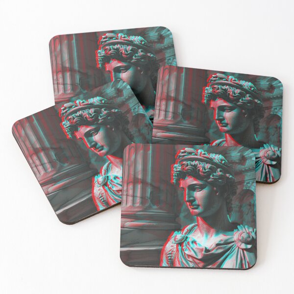 Item preview, Sculptural Dimensions in Red and Blue designed and sold by EtherealEchoes.