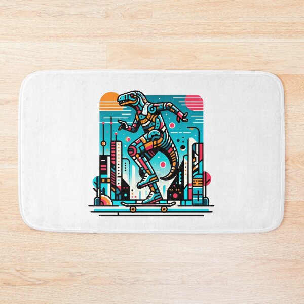 Item preview, Jurassic Jumps - Skateboarding Through the Cityscape designed and sold by SADStyleDesigns.