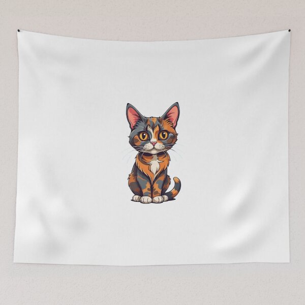 Item preview, Cute cat tortie art designed and sold by KorArtStudio.