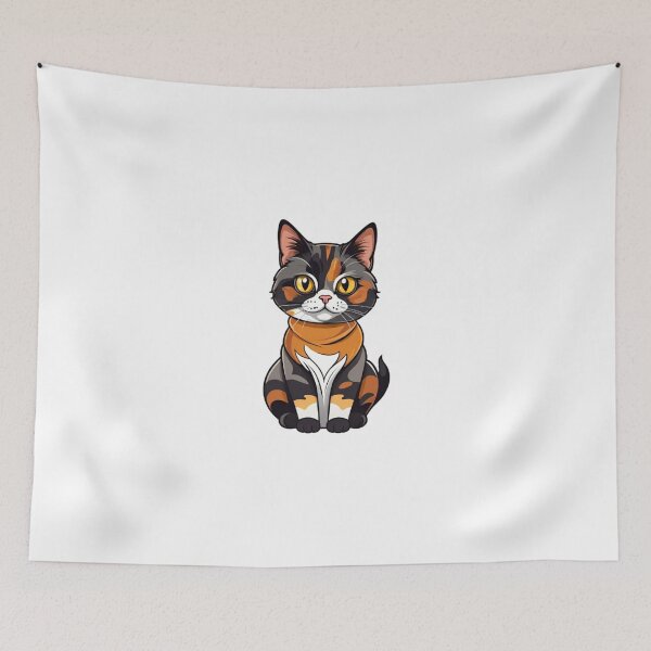Item preview, Cool cat tortie art designed and sold by KorArtStudio.
