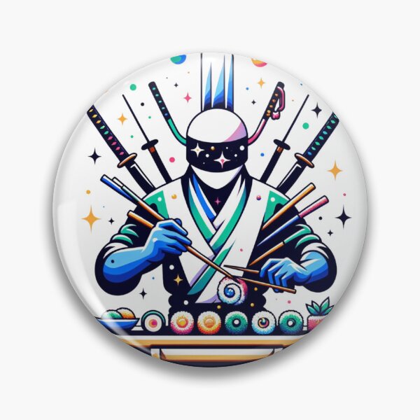 Item preview, Samurai Sushi Master - The Art of Culinary Precision designed and sold by SADStyleDesigns.