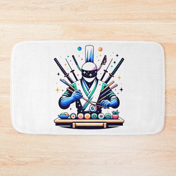 Item preview, Samurai Sushi Master - The Art of Culinary Precision designed and sold by SADStyleDesigns.