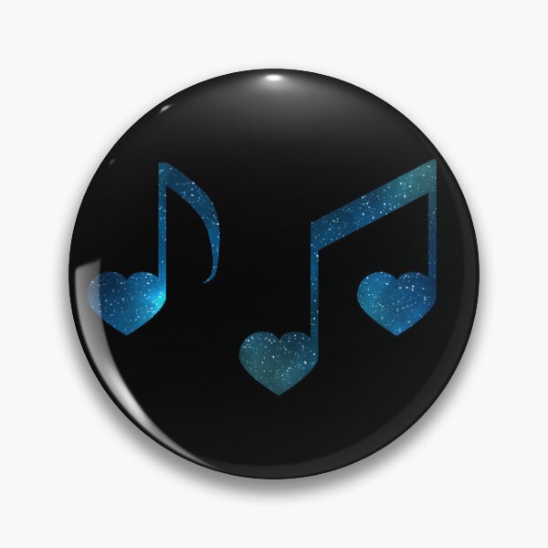 Item preview, Galaxy Heart Music Notes designed and sold by galaxydaydreams.