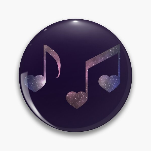 Item preview, Galaxy Heart Music Notes designed and sold by galaxydaydreams.