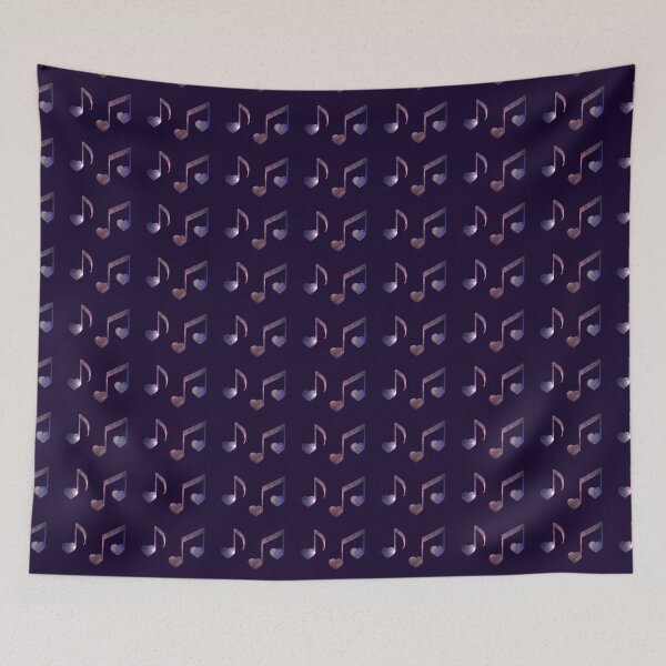 Item preview, Galaxy Heart Music Notes designed and sold by galaxydaydreams.