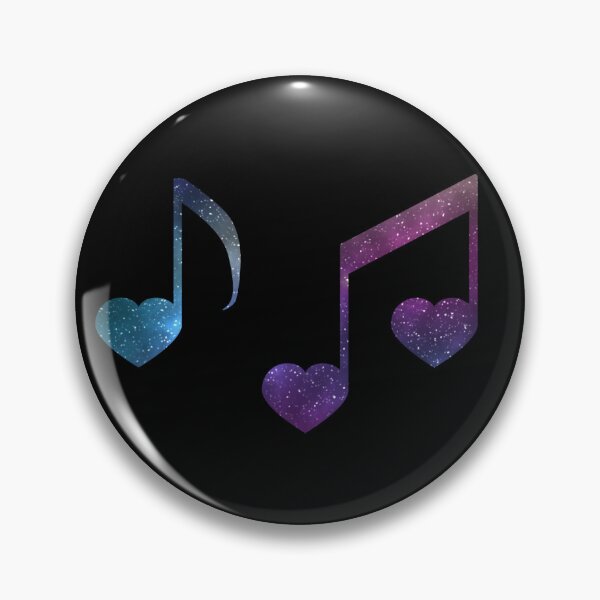 Item preview, Galaxy Heart Music Notes designed and sold by galaxydaydreams.