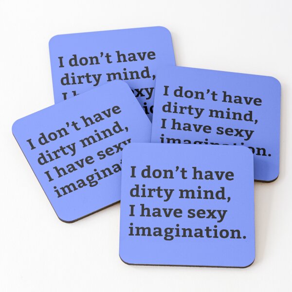 Item preview, Dirty Mind Sexy Imagination - Adult Jokes Sayings - Funny Adult Humor designed and sold by WIZECROW.