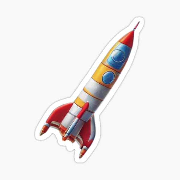 Rocket man Sticker