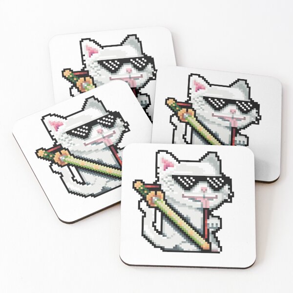 Item preview, Whiskered Warriors - Cat and Sword: A Mythical Adventure Unleashed designed and sold by Kanchirapat.