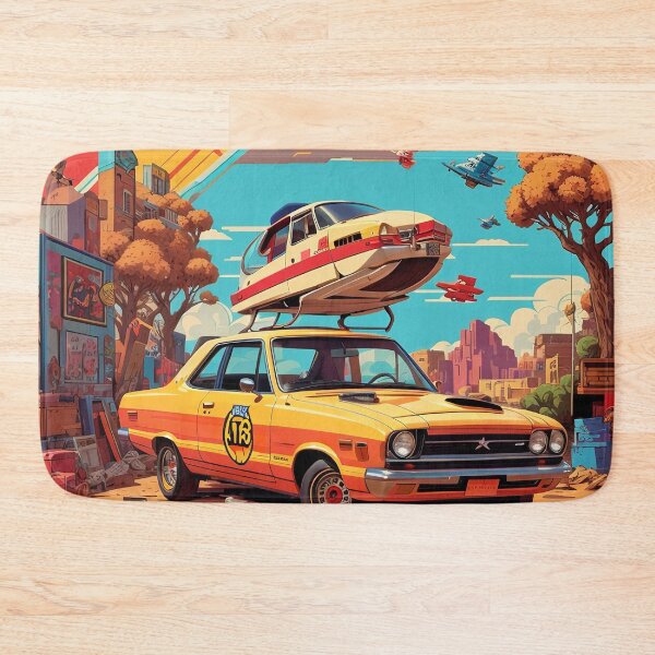 Item preview, A car with a boat on top designed and sold by johndesign88.