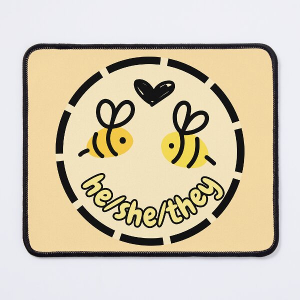 Item preview, He/She/They Pronouns | Bee Enbee | He She They Pronoun designed and sold by Furia LGBTQ+ Accessories.