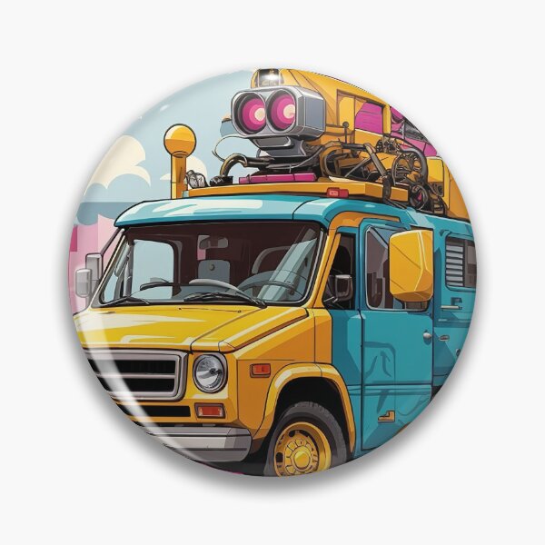 Item preview, A cartoon of a truck with a robot on top designed and sold by johndesign88.