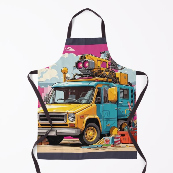 Item preview, A cartoon of a truck with a robot on top designed and sold by johndesign88.